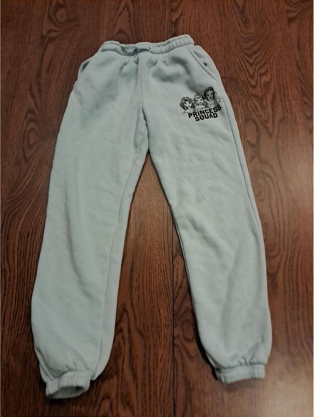Disney Princess Soft Sweatpant Jogger Jasmine, Belle, Snow White Blue Sz 8 Girls